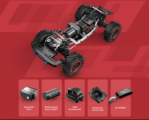 Camión sin escobillas 4wd de alta velocidad, <span class=keywords><strong>Buggy</strong></span> Rc, vehículo de carreras todoterreno, Radio Control de 120m, juguete de simulación de juegos de coche de velocidad rápida - Product Image 3