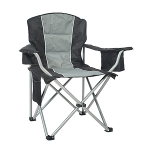 Cadeira Dobrável Reforçada para Praia e Piquenique com Braços Rígidos, Estrutura de <span class=keywords><strong>Metal</strong></span> e Tecido Oxford, para Pesca, Acampamento e Atividades ao Ar Livre, Modelo Ferradura - Product Image 1