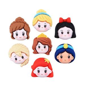 Nova Resina Cartoon Princesa Artesanato Combinando Popular Resina Charme - Product Image 5