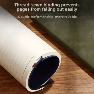 Vintage Soft Leather Dowling Paper PU Notebook Notepad Gift Box Set New Chinese Style Business Notebook Wireless Glue Packaging - Product Image 4