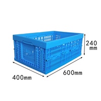 Grande boîte de rangement logistique pliable en maille PP avec caisse recyclable