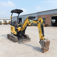 Mini-excavatrice sur chenilles d'occasion de haute qualité, modèle 2013, 95% neuve, 1200 heures, 4 tonnes, fabrication japonaise, moteur Yanmar, boîte de vitesses PLC