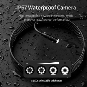 Caméra endoscopique portable Dearsee 8,5 mm 1920P HD pour Android IOS, caméra <span class=keywords><strong>de</strong></span> inspection semi-rigide <span class=keywords><strong>de</strong></span> 2 m - Product Image 3