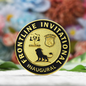 מטבעות חדשים מצופים זהב בתלת מימד, סגסוגת אבץ, צביעה בצבע, מטבעות בהתאמה אישית עם לוגו מתכתי, עיצוב עם נשר וסמל משרד. - Product Image 2