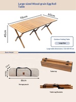 Table de camping pliante compacte en gros, table pliante légère en alliage d'aluminium, table portable pour le camping et la randonnée