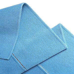 <span class=keywords><strong>Tissu</strong></span> de col côtelé plat 100% polyester 1x1 durable et résistant à l'usure de haute qualité <span class=keywords><strong>pour</strong></span> polos uniformes - Product Image 3