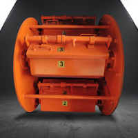 Machine de finition centrifugeuse planétaire 36L à transmission par chaîne pour l'ébavurage et le polissage des métaux