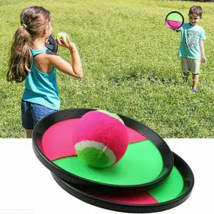 Beste Verkoop Buitensporten-Kinderspellen Gooien Plakkerige Ballen En Vangen Toss Sucker Plakkerige Bal Set Catch Ball Set