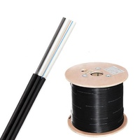 Cable de Fibra Óptica Autoportante de 2 Núcleos G657A1, Fabricante Chino, Cable de Fibra Óptica FTTH GJYXCH, Tambor de 2 km