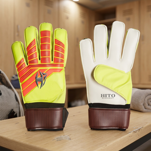 Gants de gardien de but de football professionnels de haut niveau, gants de gardien de but en latex allemand de 4 mm, personnalisation du logo, gants de gardien de but - Product Image 3