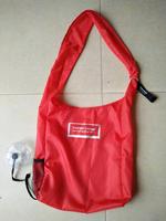 Fourre-tout pliable en polyester, sac à bandoulière à disque en plastique réutilisable, sac de shopping à enrouler