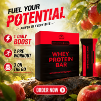 Barre protéinée à haute teneur en protéines, concentré de lactosérum, isolat de soja, polydextrose d'avoine, fabrication OEM, marque privée