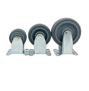 3 Zoll 4 Zoll <span class=keywords><strong>5</strong></span> Zoll 125mm graues TPR-Lenk rollen rad mit Seiten bremse Industrial - Product Image 5