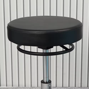 Silla de Bar elevador de <span class=keywords><strong>laboratorio</strong></span> giratorio Hospital respaldo de cuero taburete redondo tatuaje de pelo maquillaje maestro polea taburete - Product Image 5