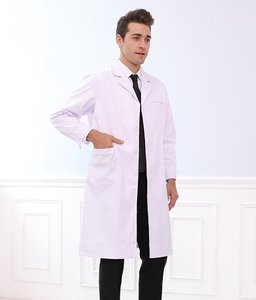 FUYI, abrigo blanco Unisex, manga larga, ropa de trabajo médica gruesa, médicos, <span class=keywords><strong>seguro</strong></span> laboral, laboratorio, farmacia, <span class=keywords><strong>seguro</strong></span> de invierno - Product Image 4