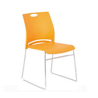 Bureau de chaise empilable d'entreprise pour chaise de visiteur de salle de réunion noir