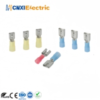 Cosses de câble à déconnexion rapide en laiton de haute qualité série CNXI FDNY, isolées en nylon, en cuivre étamé, bornes femelles