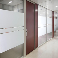 Cloisons en verre à cadre en aluminium moderne, épaisseur 8 mm, dimensions personnalisées, installation facile, panneaux pour chambre, salle à manger, bureaux à domicile