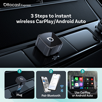 Adaptateur sans fil Ottocast 3-en-1 CarPlay Android Auto, Dongle USB Plug and Play, Fournisseur en gros pour agences, Garantie 1 an