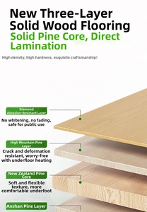 Pavimento in <span class=keywords><strong>Legno</strong></span> Ingegnerizzato a Tre Strati con Venatura Naturale, Spessore 1,4mm, Resistente ai Graffi, Pavimentazione Composita in <span class=keywords><strong>Legno</strong></span> Massiccio <span class=keywords><strong>per</strong></span> Uso Residenziale - Product Image 5