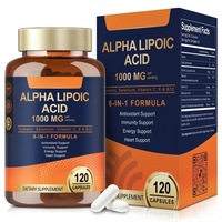PEM 120 Capsules 6 en 1, capsules d'acide alpha-lipoïque, pour maintenir l'immunité, soutenir les antioxydants, la santé cardiaque et l'énergie quotidienne