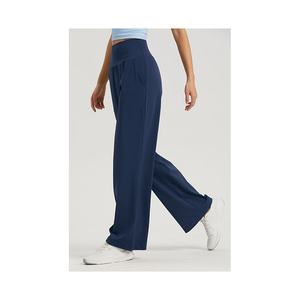 Pantalones de correr para gimnasio informales para mujer, novedad en venta al por mayor, pantalones de jogging para entrenamiento al aire libre con logotipo personalizado y bolsillos laterales para mujer - Product Image 1