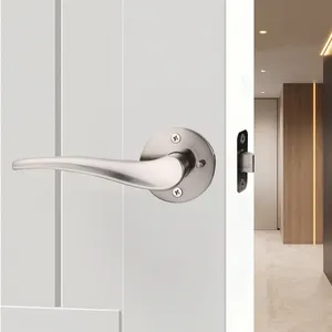 Prezzo competitivo in lega di zinco chiusura interna per la Privacy con la moderna maniglia della porta del bagno serratura
