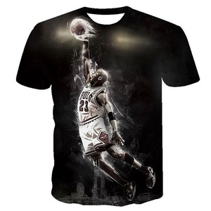 Envío Gratis, camiseta Bulls 23 M.<span class=keywords><strong>J</strong></span> michael Flying Man con estampado 3D, camisetas deportivas para hombres y mujeres - Product Image 3