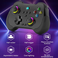 Vente en gros RGB Light Dual Vibration Gamepad 3D Hall Joystick 2.4G Contrôleur de jeu sans fil pour Switch Steam Deck P3 P4