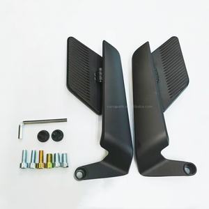 WANOU Universal ajustable motocicleta espejos laterales Stealth Wind Winglets espejo de revisión - Product Image 2