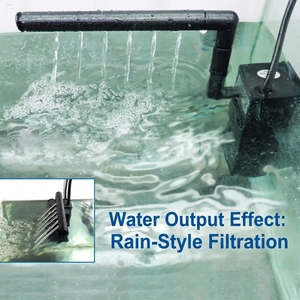 Pompa Filtro Sommergibile 3 in 1 JSD per <span class=keywords><strong>Acquario</strong></span>, Circolazione e Ossigenazione, Modello AP300~AP1500 per Pulizia Acqua di Vasche per Pesci e Tartarughe - Product Image 6