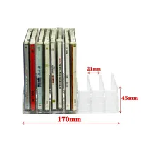 Présentoir de CD support de CD-DVD en acrylique transparent