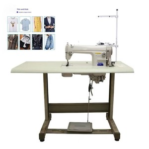 Machine à coudre industrielle haute vitesse pour usage domestique, nouveau modèle, pour matériaux épais et fins, point noué, plateforme plate - Product Image 1
