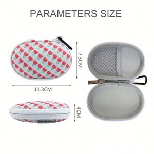 Estuche pequeño de EVA con diseño personalizado, impermeable, portátil, para auriculares con cable, bolsa de transporte para auriculares. - Product Image 5