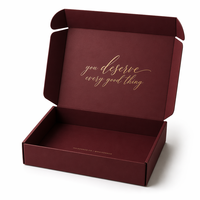 Cajas de Embalaje para Ropa Personalizadas con Logotipo Impreso en UV, Cajas de Envío Medianas Laminadas, Aptas para Vestidos