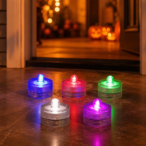 Single Bright LED Mini Tea Light Battery Operated Waterproof Submersible <strong>Color</strong> <strong>Changing</strong> LED <strong>Candles</strong> Made Paraffin Wax Flower - Product Image 1