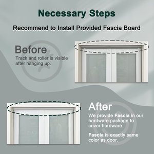 Nội Bộ Bi gấp cửa màu trắng rắn gỗ MDF bi gấp cửa tủ quần áo nội thất bi gấp cửa - Product Image 6