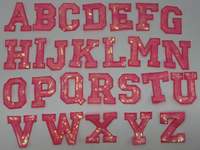Écusson brodé complet avec lettre initiale, 26 lettres de l'alphabet, bricolage, broderie à repasser, patchs à paillettes pour vêtements, appliques, nouvel arrivage