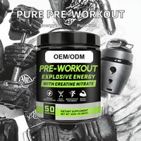 Bubuk Pre Workout Energi dan Fokus Kemasan Besar Untuk Pria Nutrisi Olahraga Grosir Formula Vegan