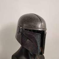 Planet Trooper Mandalorian Masque en latex pour Halloween Noël Carnaval Nuit Jeu de rôle Masque de fête en plastique, excellente idée cadeau