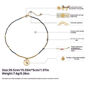 Collar con Colgante <span class=keywords><strong>de</strong></span> las 12 Constelaciones <span class=keywords><strong>de</strong></span> Moda para el Invierno 2025, Chapado en Oro <span class=keywords><strong>de</strong></span> 18K sobre Cobre, con Cuentas <span class=keywords><strong>de</strong></span> Piedras Preciosas Naturales, Regalo - Product Image 6