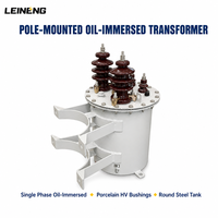 Transformateur de distribution monophasé LEINENG refroidi par huile 25 37,5 50 75 100 167 kVA 12,47 kV 240 V Norme IEEE