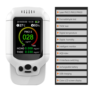 Moniteur de qualité de l'air intérieur portable, testeur de formaldéhyde avec affichage de la température et de l'humidité, détecteur numérique HCHO TVOC PM2.5 - Product Image 6