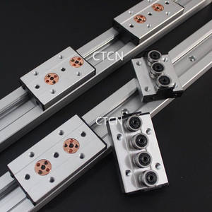 Rail de guidage linéaire en alliage d'aluminium SGR10 15 20N avec roulement en acier, noyau à double axe et rail de guidage intégré de forme carrée, nouveau - Product Image 5