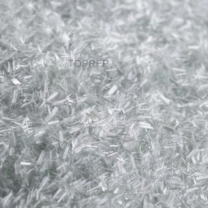 Fibres de verre coupées, brins de verre coupés anti-fissuration 12 mm pour mortier et béton, fibres de verre - Product Image 2