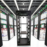 Armoire réseau informatique 19 pouces Rack 800mm de largeur et de profondeur 42u Rack de serveur anti-poussière avec ventilateur et étagère Produit d'occasion