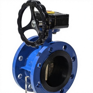 วาล์วปีกผีเสื้อแบบหน้าแปลนคู่ รุ่น Jinwei WL-01 ขนาด DN40-DN250  ทำจากเหล็กหล่อ  ควบคุมด้วยมือ  สำหรับน้ำและของเหลวทั่วไป - Product Image 1