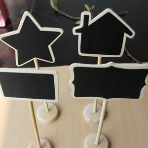 Precio barato Escuela Oficina Decoraciones Adornos de madera Pizarras Signos Mensaje DIY Madera Mini Pizarra - Product Image 3