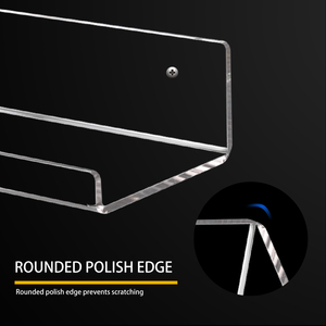 カスタムU字型Slatwallアクリル本棚小売ディスプレイ棚スラットウォール用アクリル靴棚 - Product Image 3