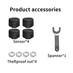 Wireless Bluetooth 5.0 Careud External <b>Sensor</b> TPMS Vehicle TFT Display 5V Android IOS Mobile Phone APP 1 Year Warranty - Product Image 6